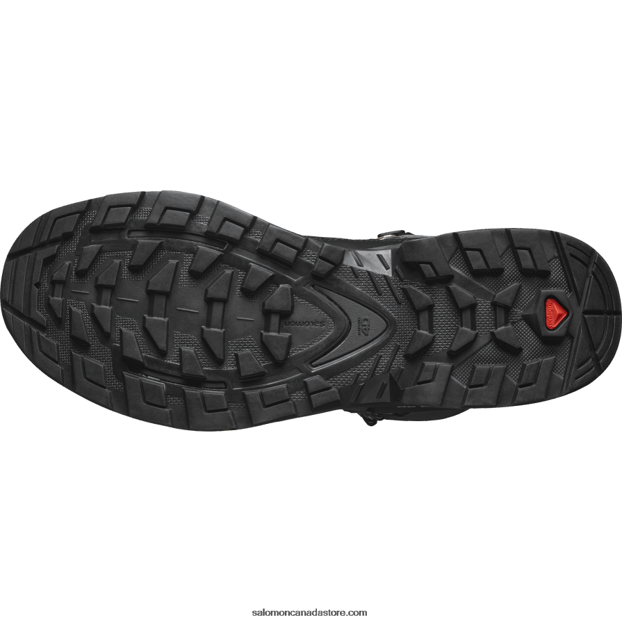 Women\'s Leather Hiking Boots - Quest 4 Gore-Tex Salomon Magnet/Black/Sun Kiss X6B4FZ1128