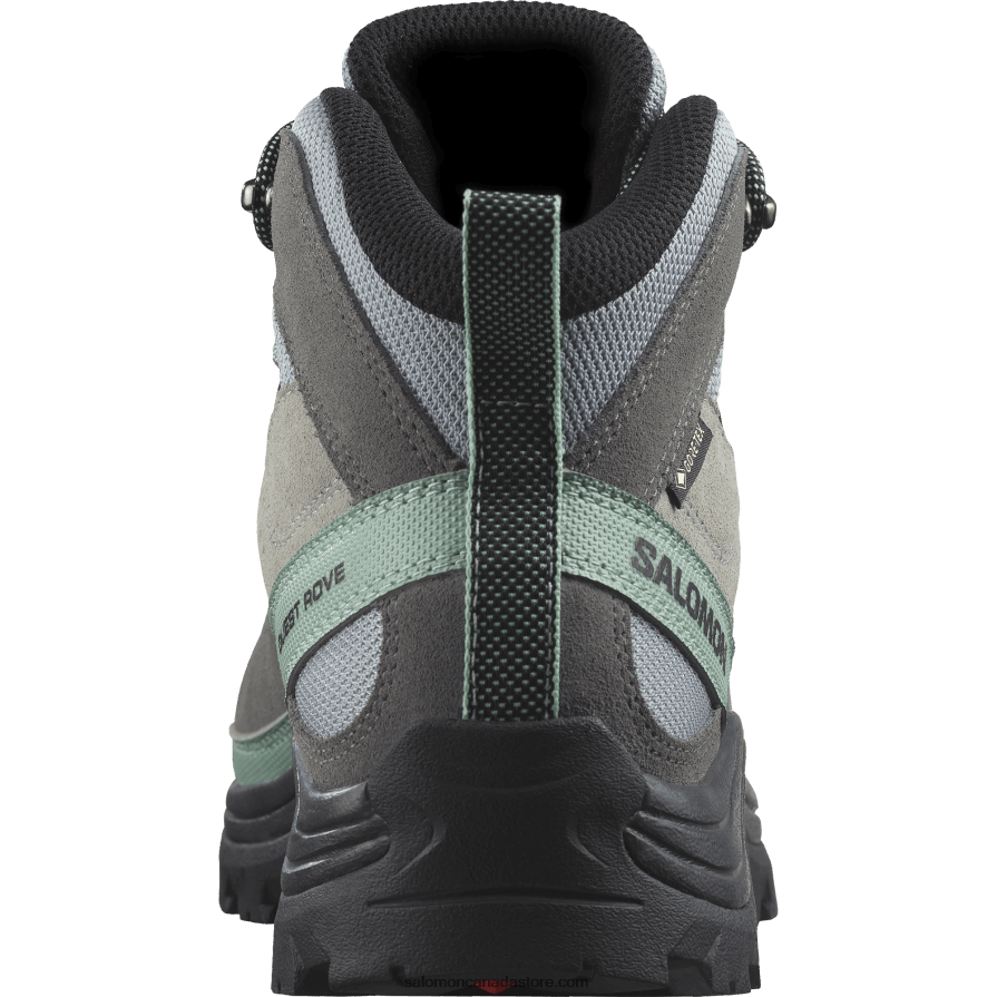 Women\'s Leather Hiking Boots - Quest Rove Gore-Tex Salomon Quarry/Quiet Shade/Black X6B4FZ1143