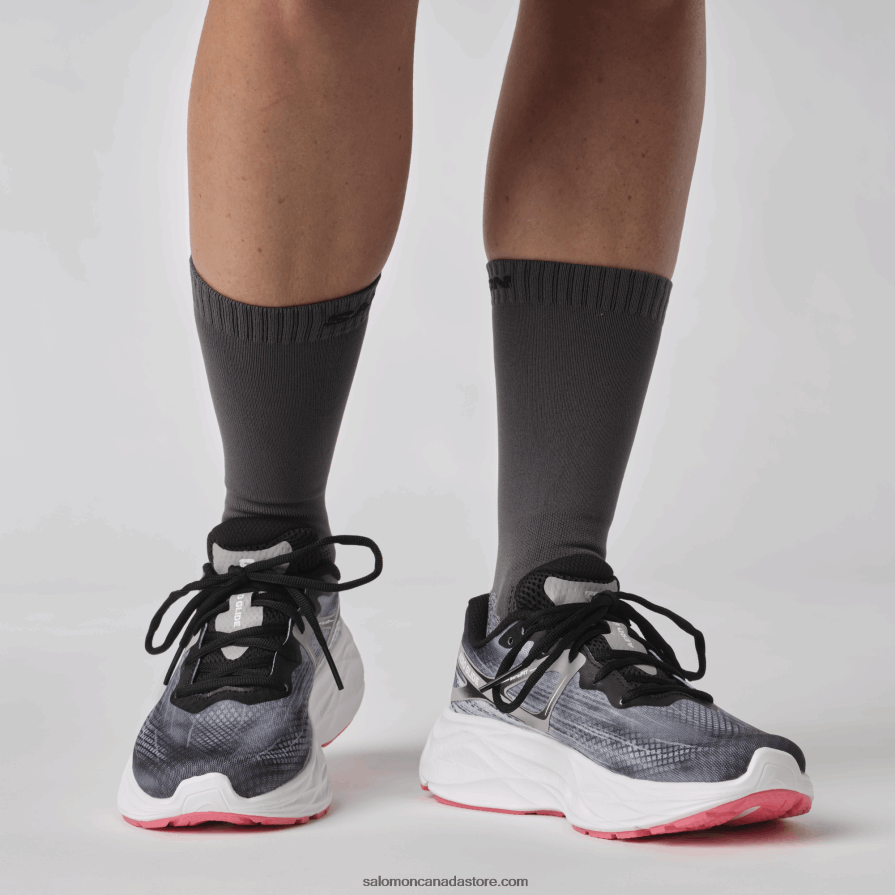 Women\'s Running Shoes - Aero Glide Salomon Black/Alloy/Tea Rose X6B4FZ1148