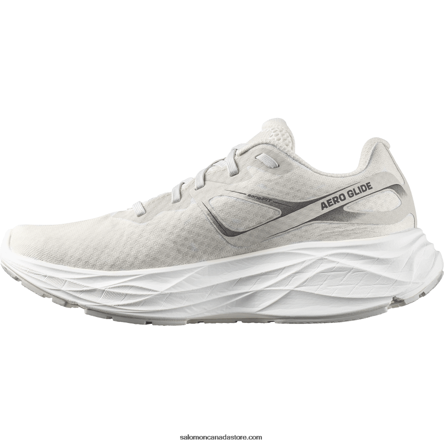 Women\'s Running Shoes - Aero Glide Salomon Vanilla Ice/White/Lunar Rock X6B4FZ1149