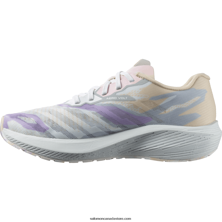 Women\'s Running Shoes - Aero Volt Salomon Tender Peach/Pearl Blue/White X6B4FZ754