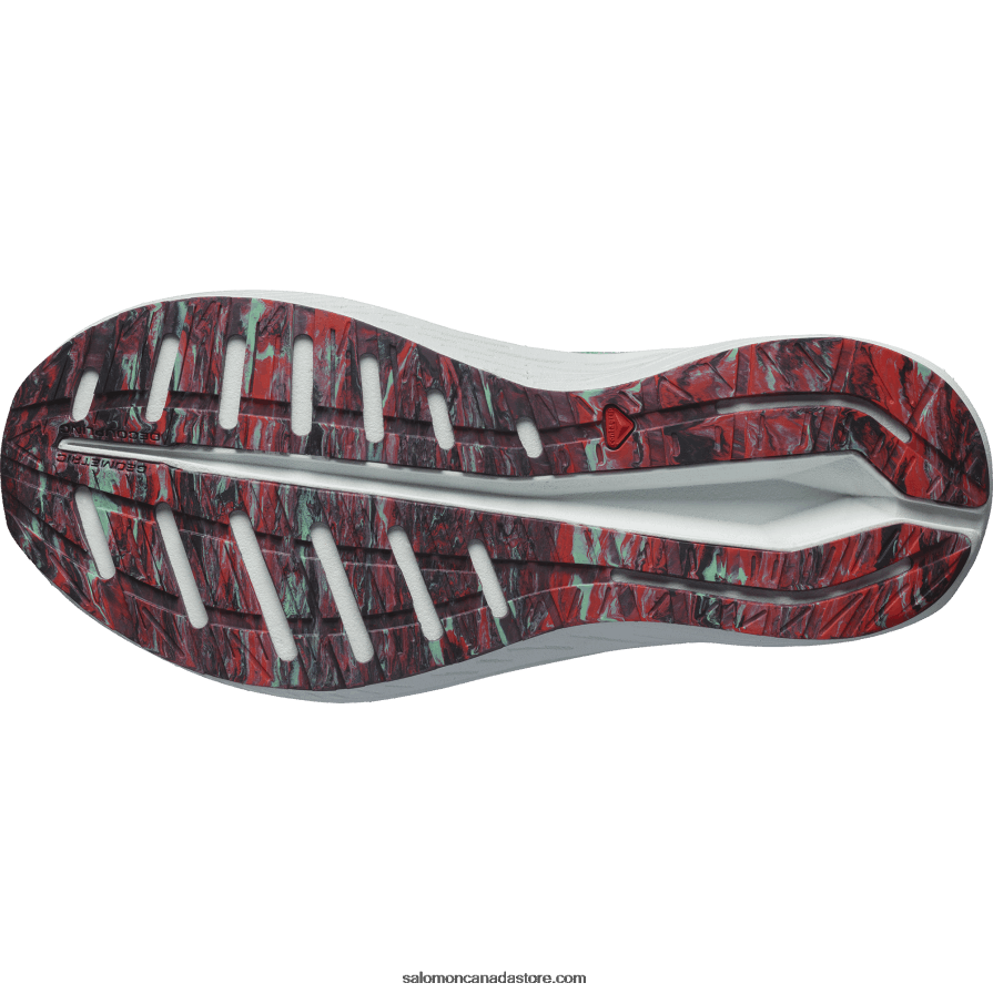 Women\'s Running Shoes - Aero Volt Salomon Yucca/White/Poppy Red X6B4FZ752