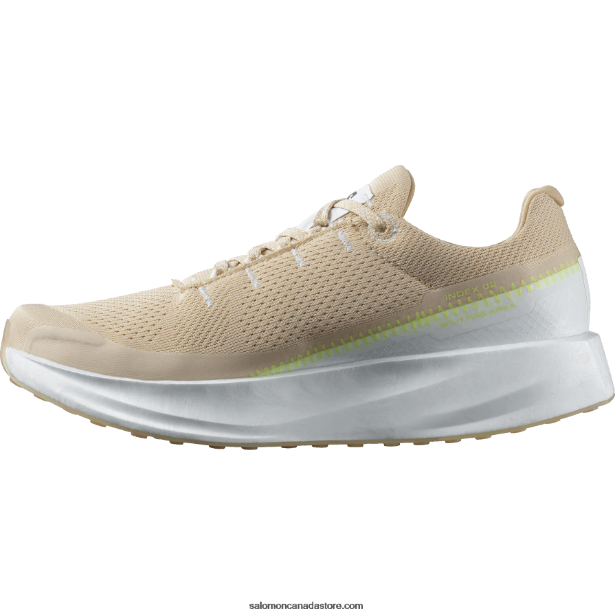 Women\'s Running Shoes - Index 02 Salomon White/Hazelnut/Safety Yellow X6B4FZ745