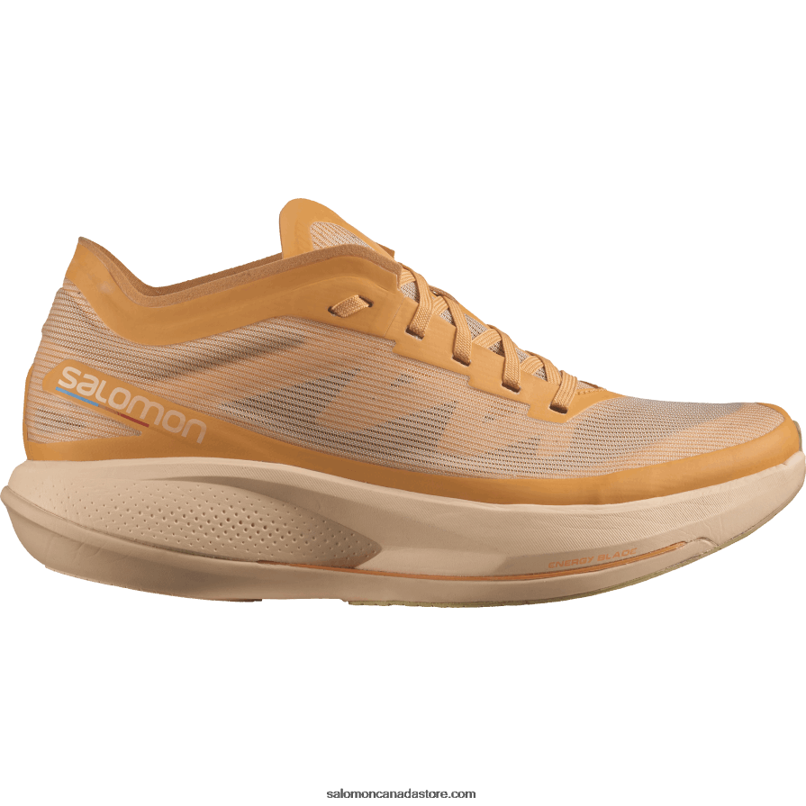 Women's Running Shoes - Phantasm Salomon Blazing Orange/Almond Cream/Leek Green X6B4FZ742