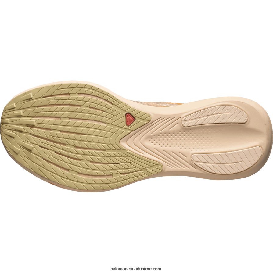 Women\'s Running Shoes - Phantasm Salomon Blazing Orange/Almond Cream/Leek Green X6B4FZ742