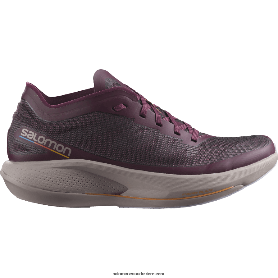 Women's Running Shoes - Phantasm Salomon Grape Wine/Quail/Purple Heather X6B4FZ743