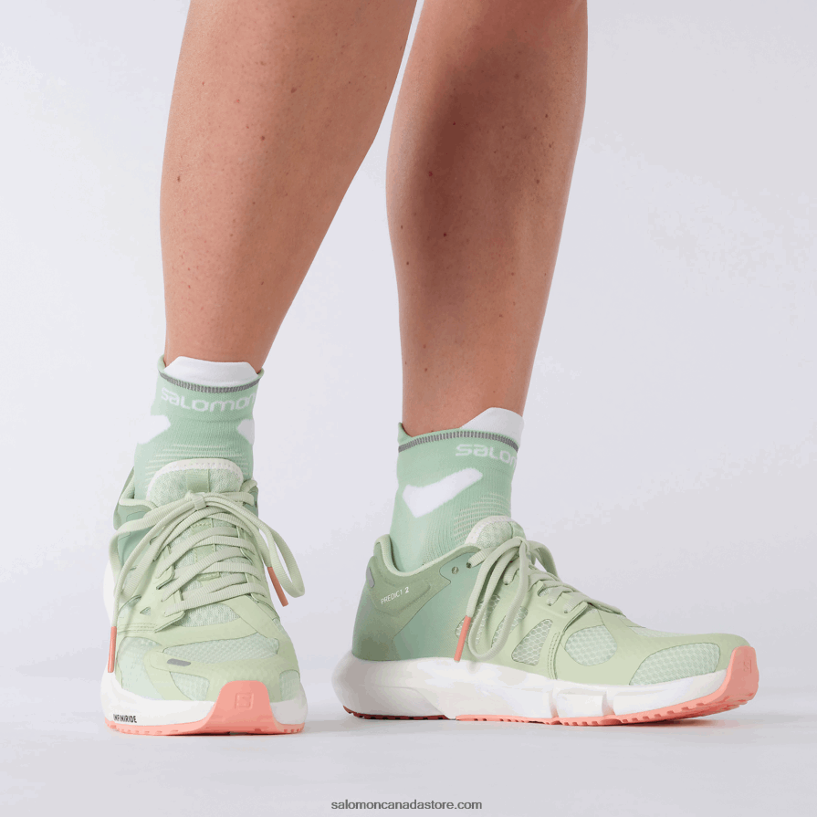 Women\'s Running Shoes - Predict 2 Salomon Spray/Granite Green/Blooming Dahlia X6B4FZ755