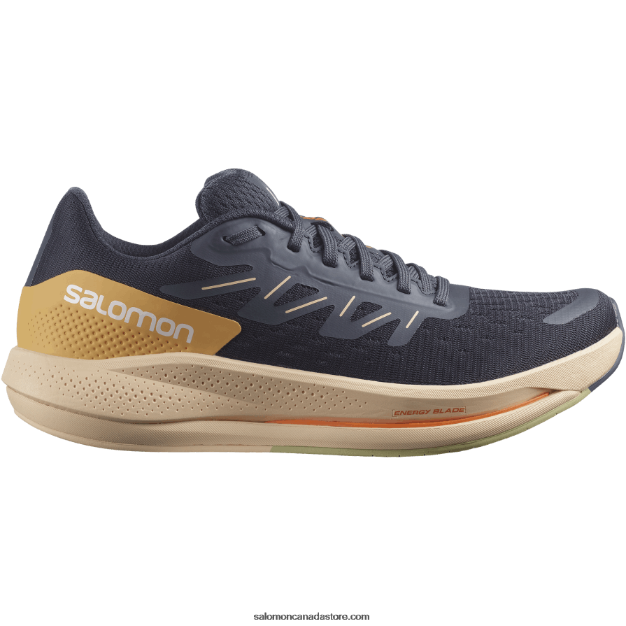 Women's Running Shoes - Spectur Salomon Ebony/Almond Cream/Leek Green X6B4FZ749