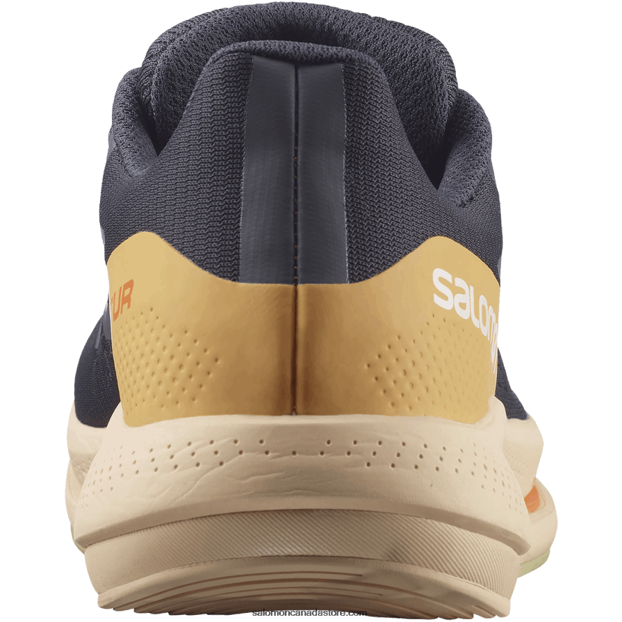 Women\'s Running Shoes - Spectur Salomon Ebony/Almond Cream/Leek Green X6B4FZ749