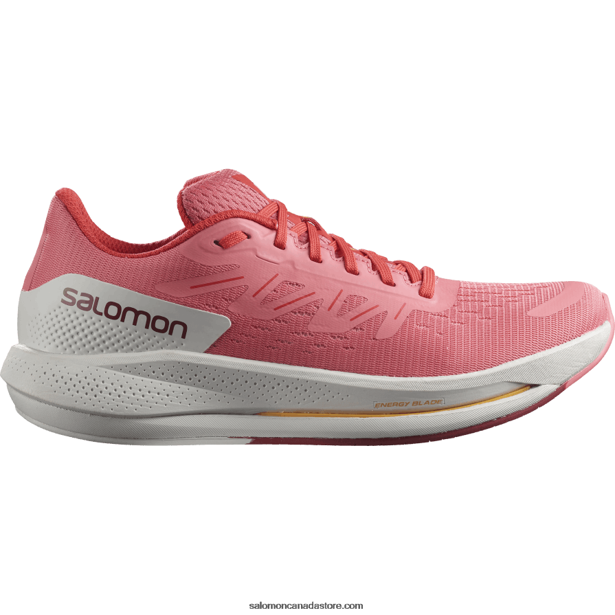 Women's Running Shoes - Spectur Salomon Tea Rose/Lunar Rock/Poppy Red X6B4FZ746