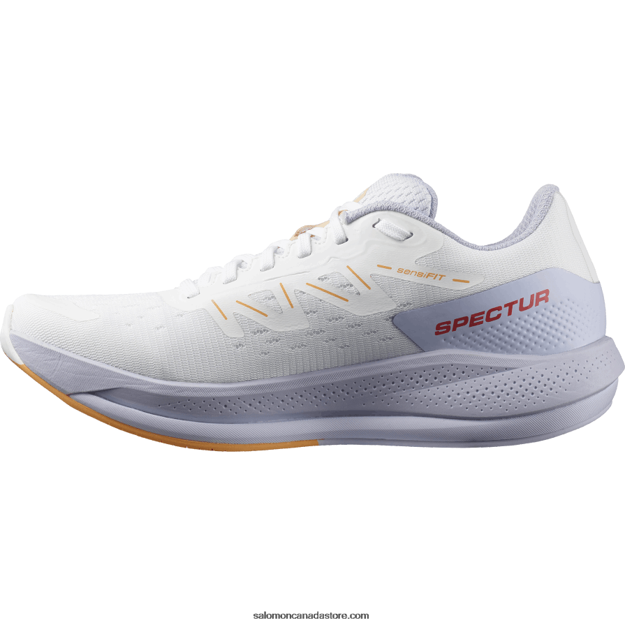 Women\'s Running Shoes - Spectur Salomon White/Purple Heather/Blazing Orange X6B4FZ747