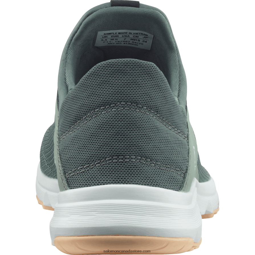 Women\'s Sandals - Amphib Bold 2 Salomon Green Milieu/Balsam Green/Almond Cream X6B4FZ791