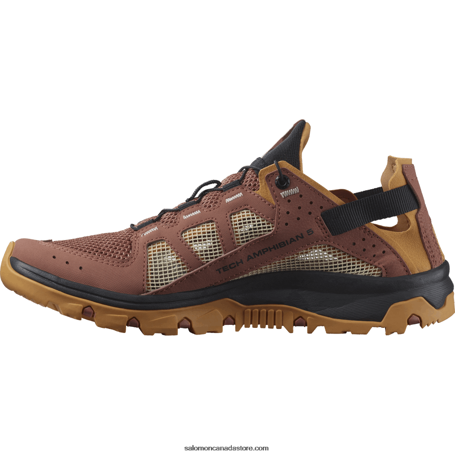 Women\'s Water Shoes - Techamphibian 5 Salomon Cedar Wood/Buckskin/Rose Cloud X6B4FZ789