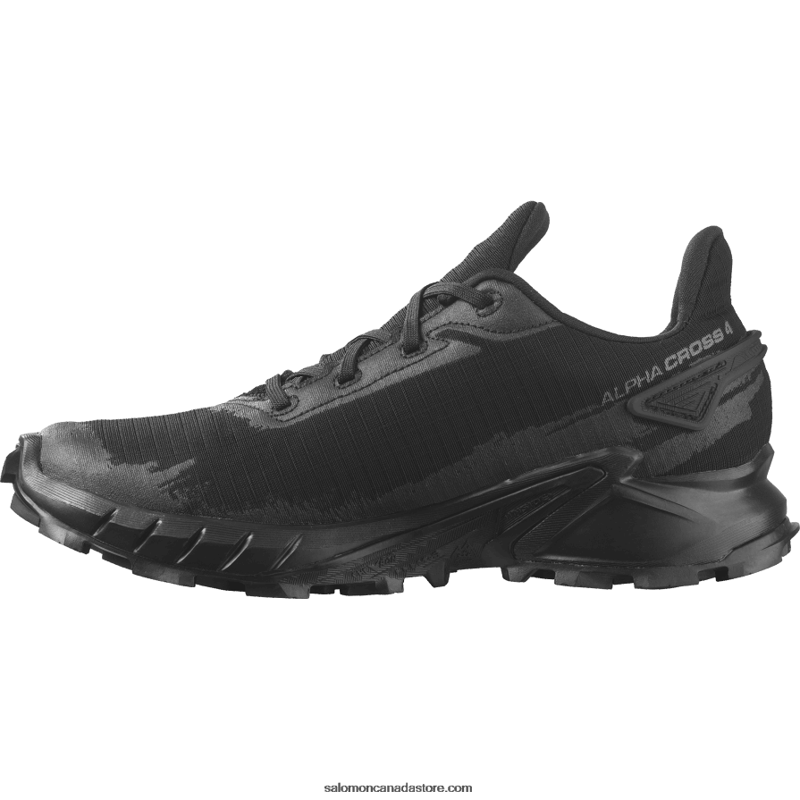 Women\'s Running Shoes - Alphacross 4 Gore-Tex Salomon Black X6B4FZ1530