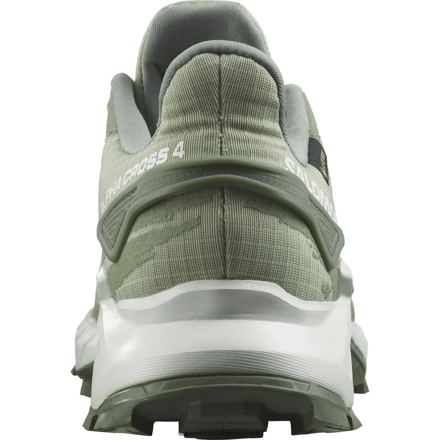 Women\'s Running Shoes - Alphacross 4 Gore-Tex Salomon Desert Sage/White/Laurel Wreath X6B4FZ1531