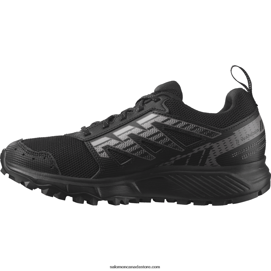 Women\'s Running Shoes - Wander Salomon Black/Plum Kitten/Gull X6B4FZ1546