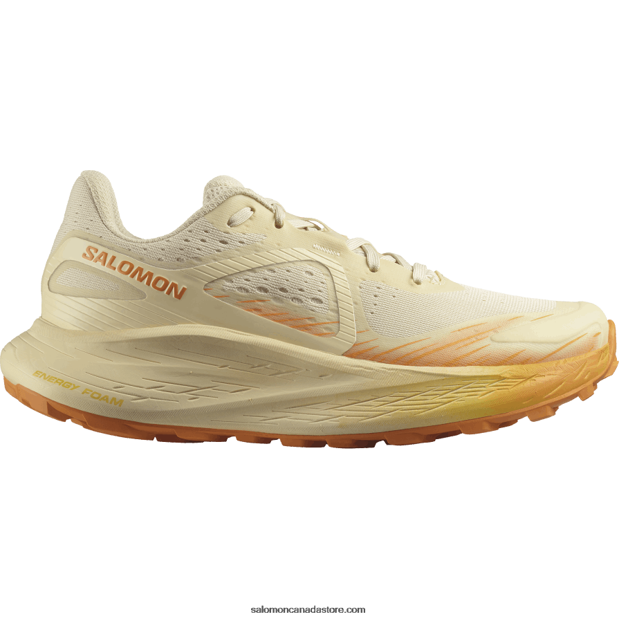 Women's Trail Running Shoes - Glide Max Tr Salomon Bleached Sand/Tender Peach/Orange Pepper X6B4FZ1499
