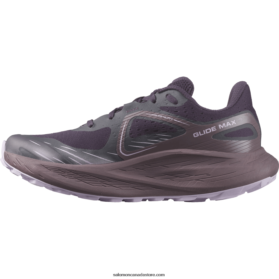 Women\'s Trail Running Shoes - Glide Max Tr Salomon Nightshade/Moonscape/Orchid Bloom X6B4FZ1500