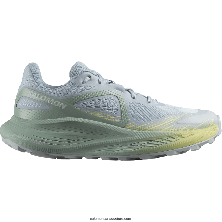 Women's Trail Running Shoes - Glide Max Tr Salomon Stone Blue/Granite Green/Pearl Blue X6B4FZ1501