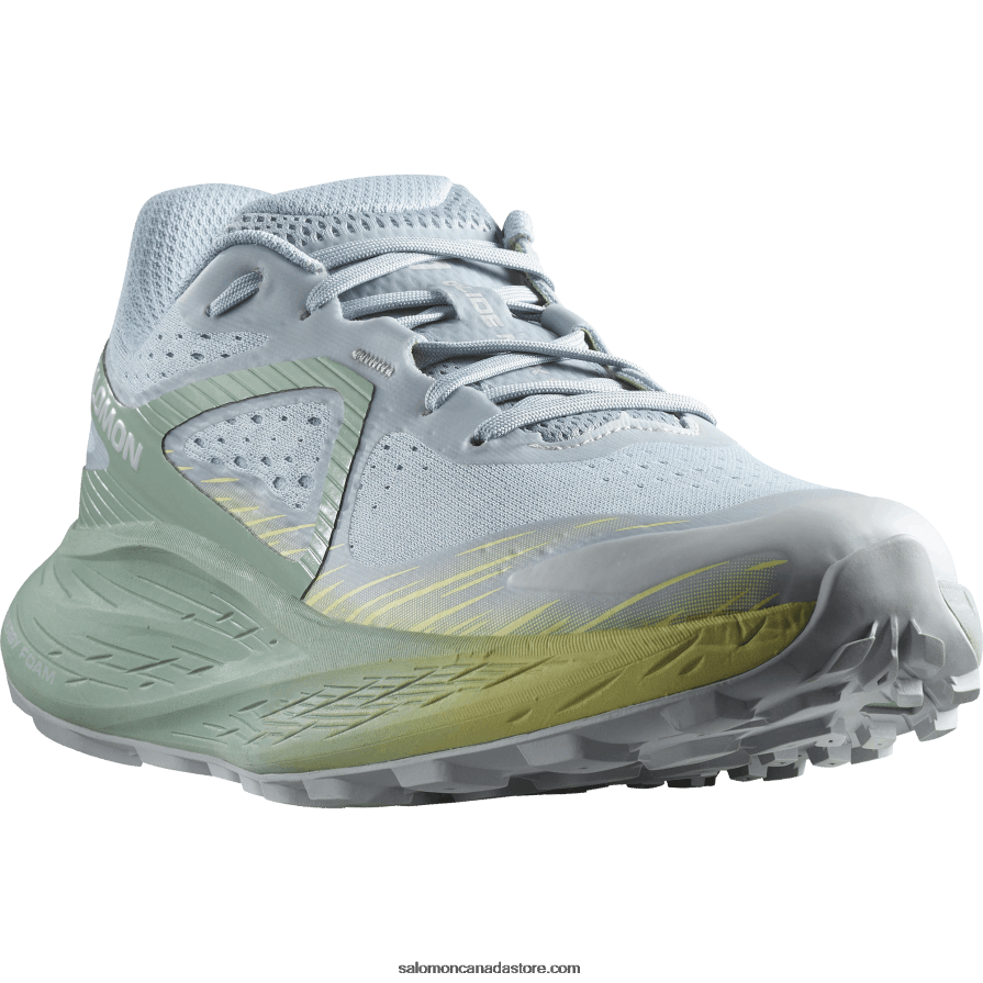 Women\'s Trail Running Shoes - Glide Max Tr Salomon Stone Blue/Granite Green/Pearl Blue X6B4FZ1501