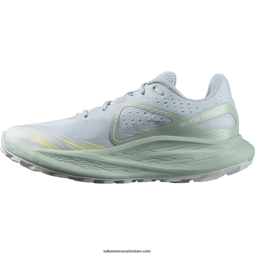 Women\'s Trail Running Shoes - Glide Max Tr Salomon Stone Blue/Granite Green/Pearl Blue X6B4FZ1501