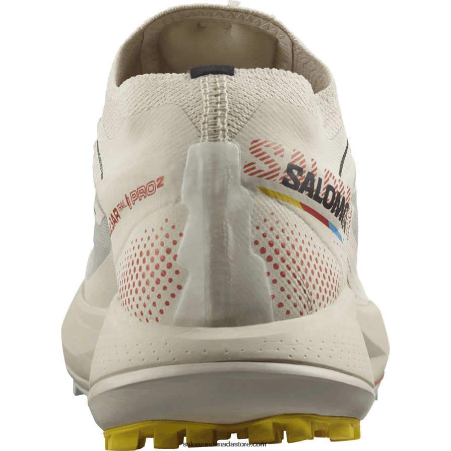 Women\'s Trail Running Shoes - Pulsar Trail Pro 2 Salomon Rainy Day/Hot Sauce/Freesia X6B4FZ1494