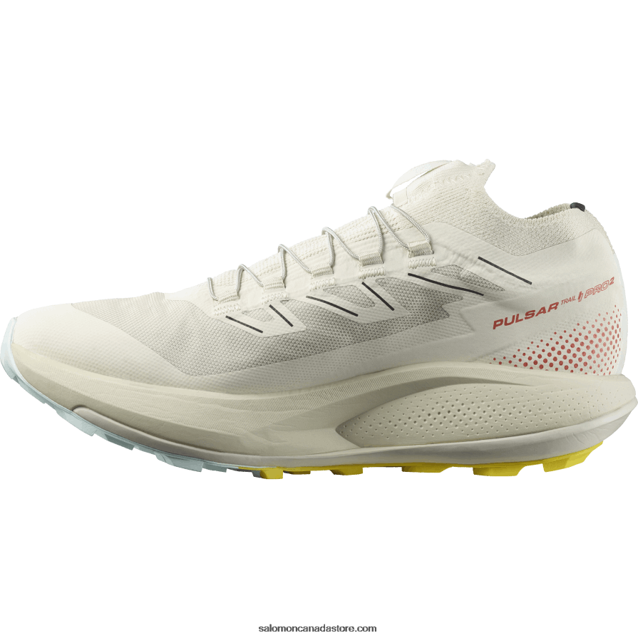 Women\'s Trail Running Shoes - Pulsar Trail Pro 2 Salomon Rainy Day/Hot Sauce/Freesia X6B4FZ1494