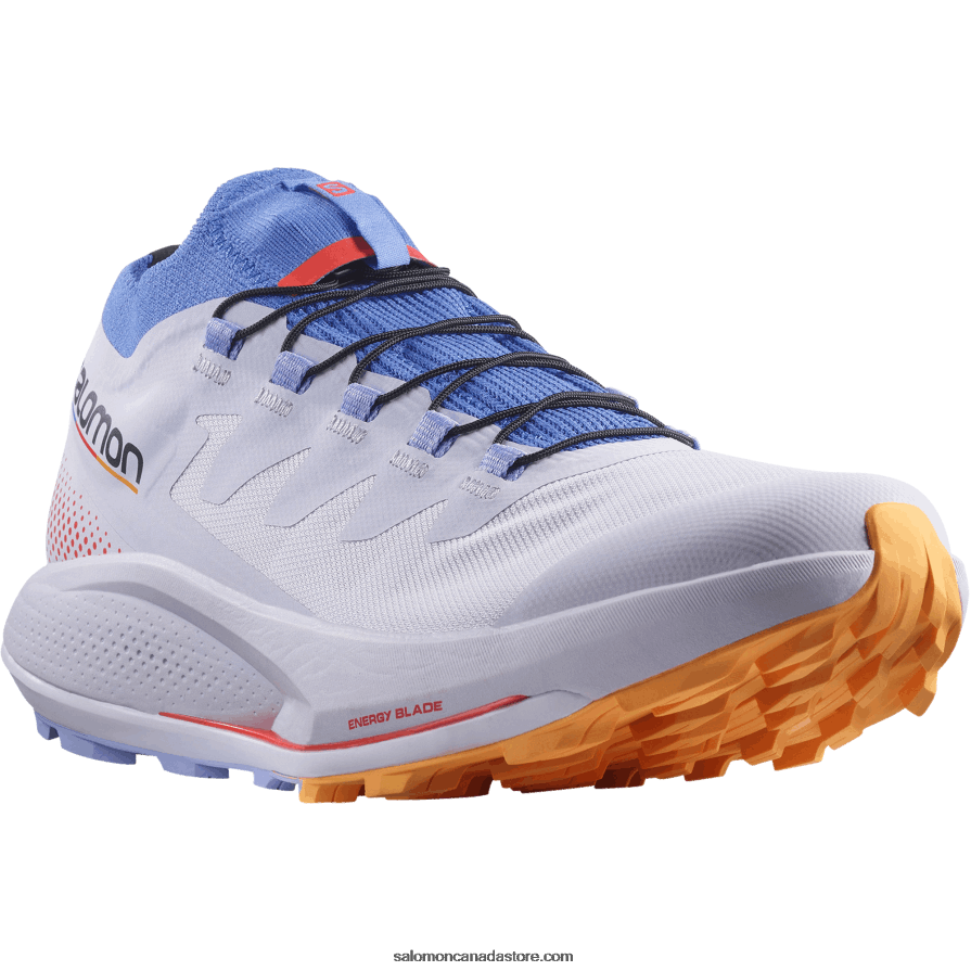 Women\'s Trail Running Shoes - Pulsar Trail Pro Salomon Purple Heather/Amparo Blue/Blazing Orange X6B4FZ1534