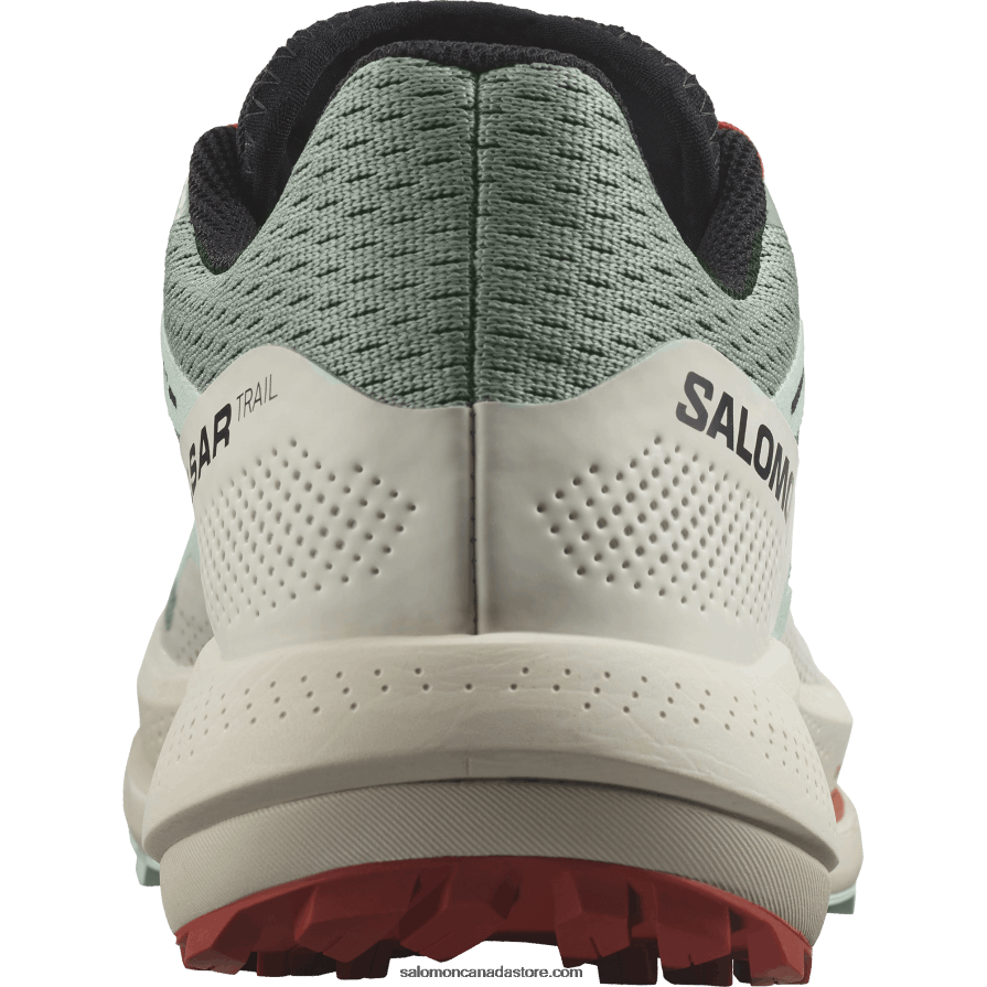 Women\'s Trail Running Shoes - Pulsar Trail Salomon Lily Pad/Bleached Aqua/Hot Sauce X6B4FZ1514