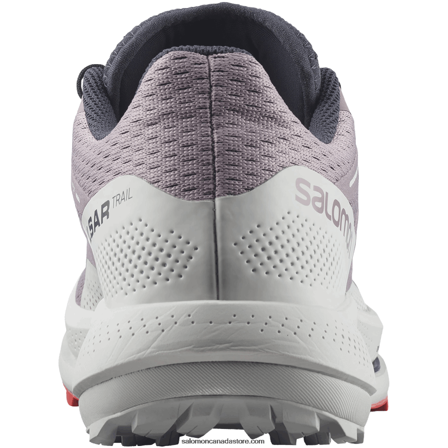 Women\'s Trail Running Shoes - Pulsar Trail Salomon Quail/Lunar Rock/Poppy Red X6B4FZ1512