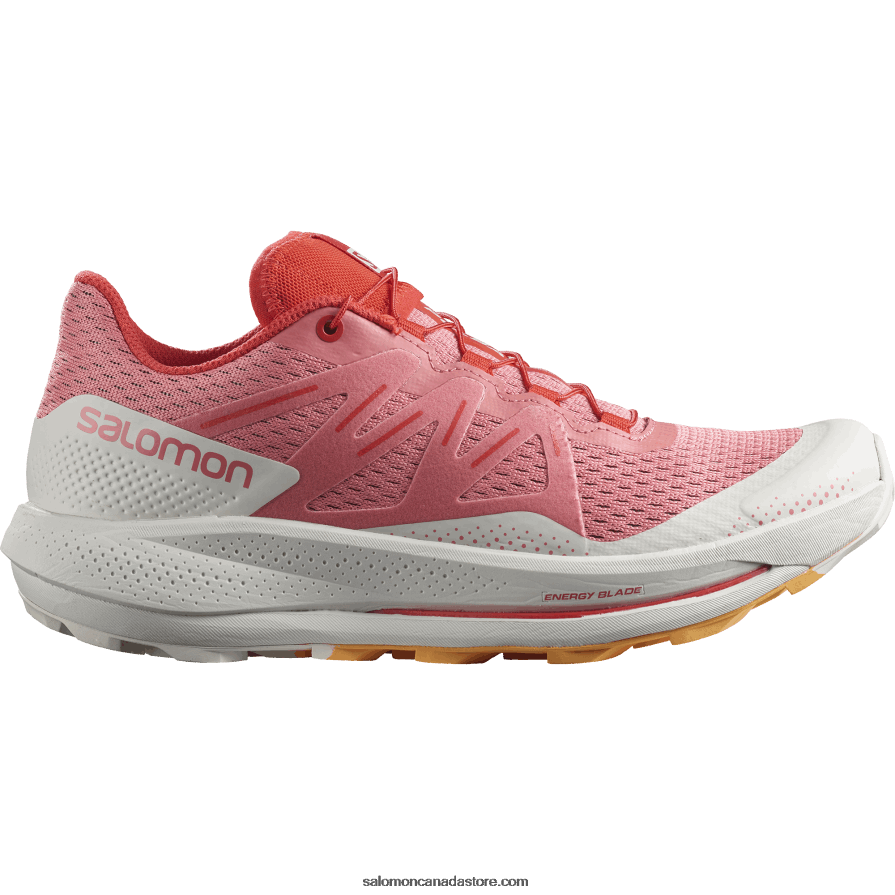 Women's Trail Running Shoes - Pulsar Trail Salomon Tea Rose/Nimbus Cloud/Blazing Orange X6B4FZ1511