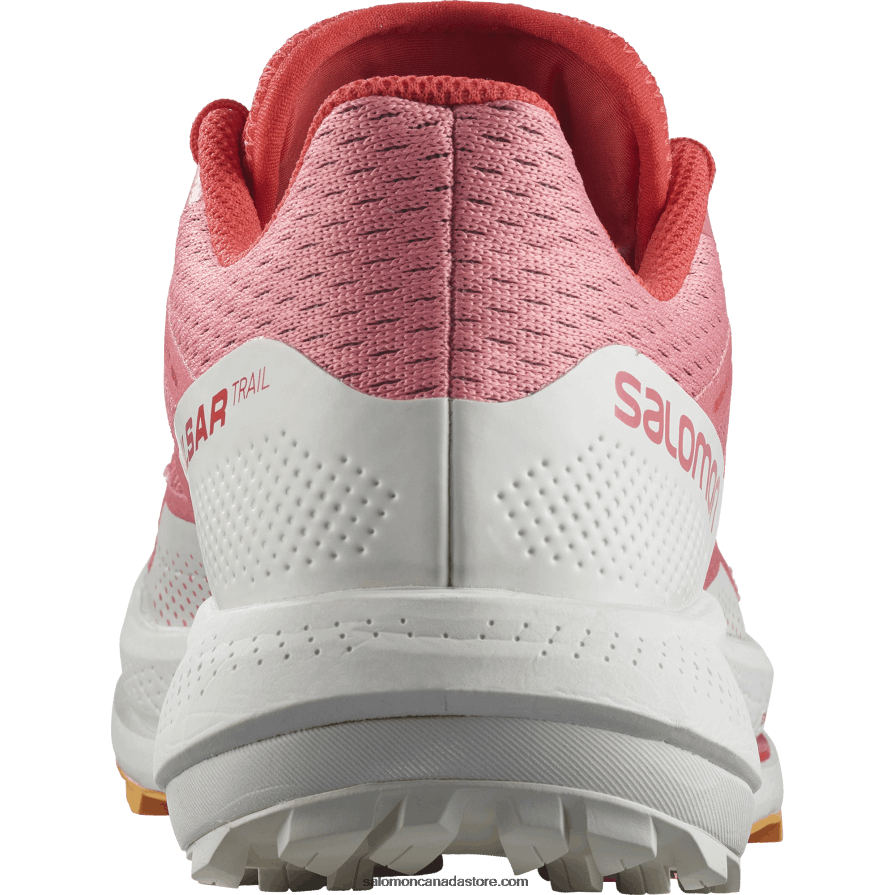 Women\'s Trail Running Shoes - Pulsar Trail Salomon Tea Rose/Nimbus Cloud/Blazing Orange X6B4FZ1511