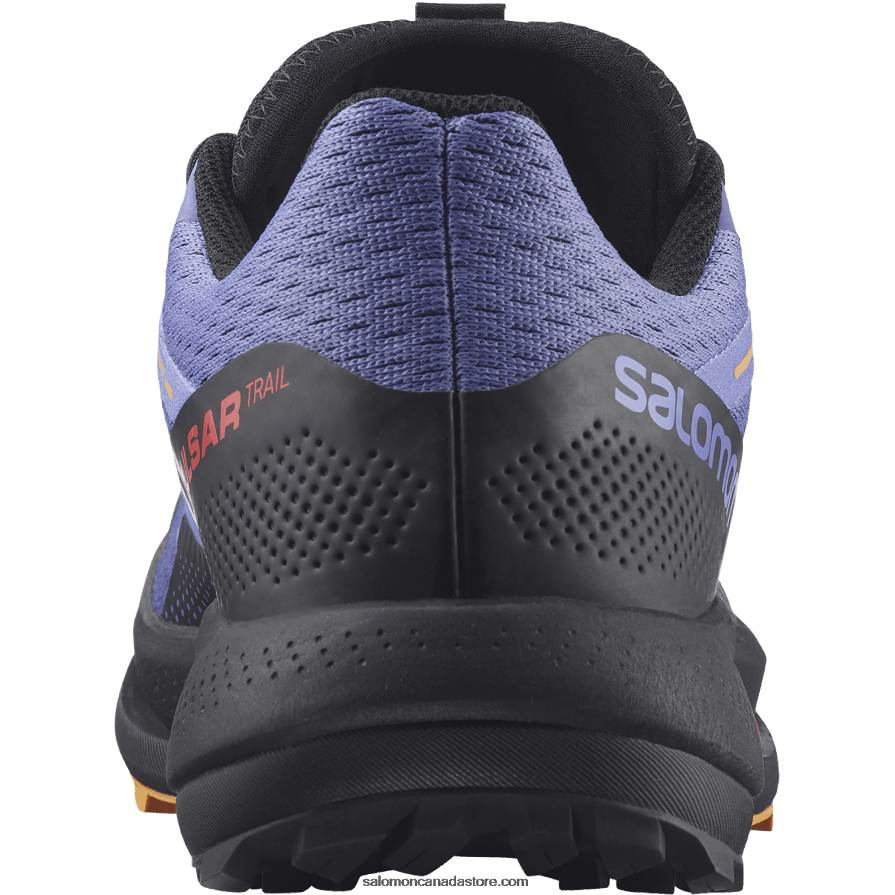 Women\'s Trail Running Shoes - Pulsar Trail Salomon Velvet Morning/Black/Blazing Orange X6B4FZ1510