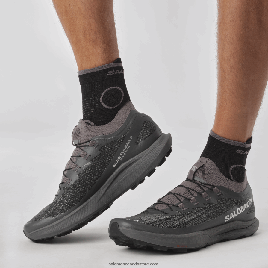 Women\'s Trail Running Shoes - S/Lab Pulsar 2 Soft Ground Salomon Quiet Shade/Magnet/Black X6B4FZ1518