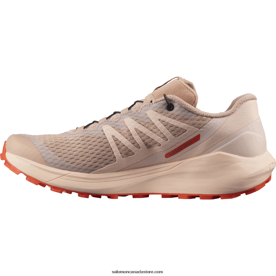 Women\'s Trail Running Shoes - Sense Ride 4 Salomon Sirocco/Peachy Keen/Red Orange X6B4FZ1536