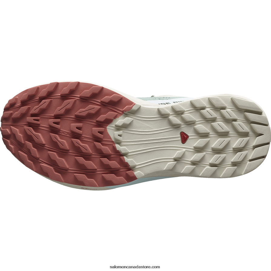 Women\'s Trail Running Shoes - Sense Ride 5 Salomon Lily Pad/Rainy Day/Bleached Aqua X6B4FZ1496