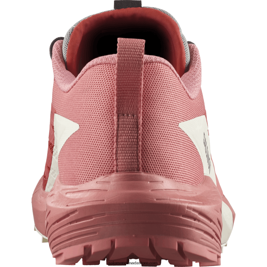 Women\'s Trail Running Shoes - Sense Ride 5 Salomon Tea Rose/Fiery Red/Vanilla Ice X6B4FZ1498