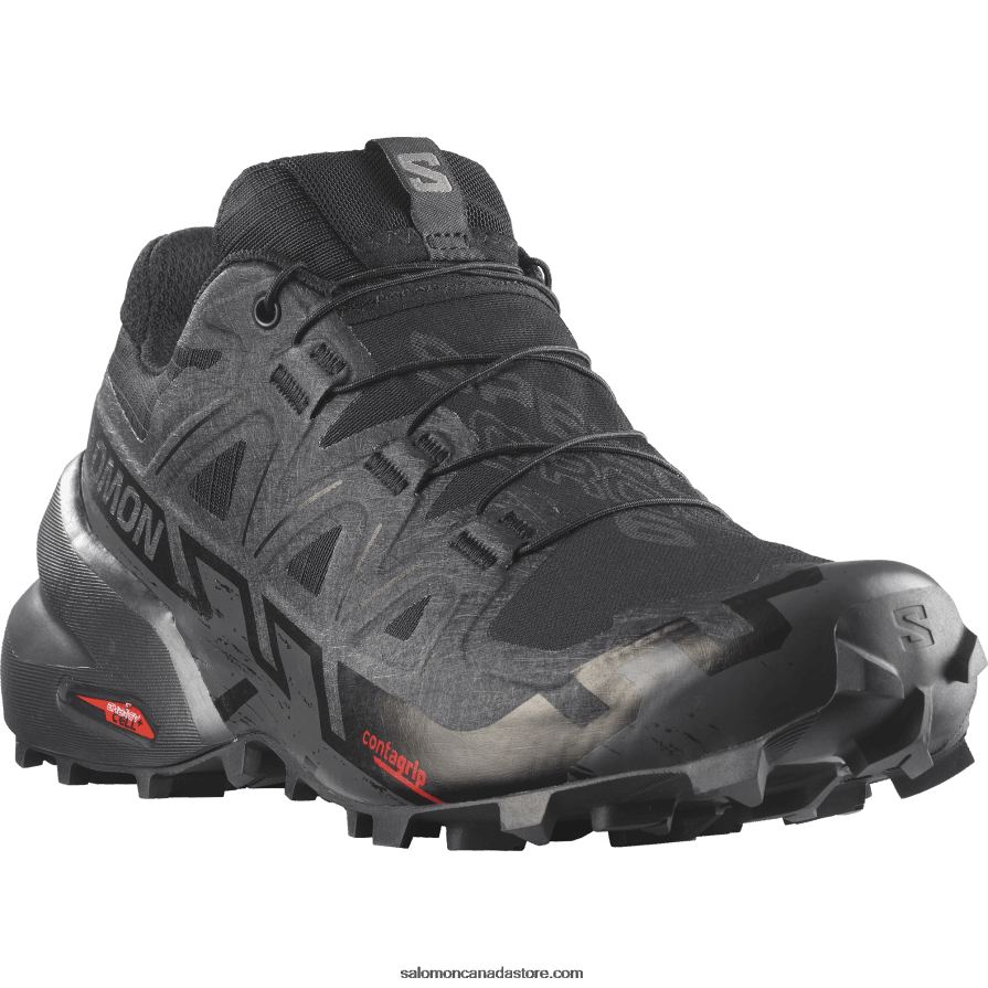 Women\'s Trail Running Shoes - Speedcross 6 Gore-Tex Salomon Black/Phantom X6B4FZ1516