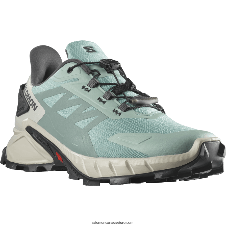Women\'s Trail Running Shoes - Supercross 4 Salomon Aquifer/Lunar Rock/Ebony X6B4FZ1543