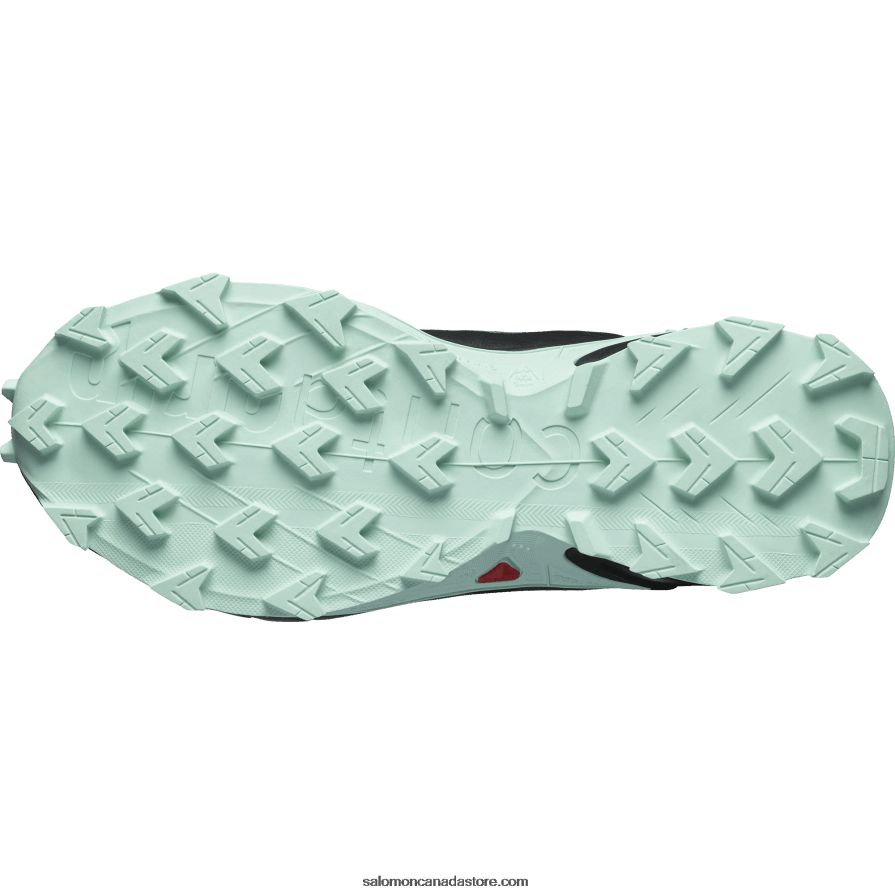 Women\'s Trail Running Shoes - Supercross 4 Salomon Harbor Blue/Black/Yucca X6B4FZ1544