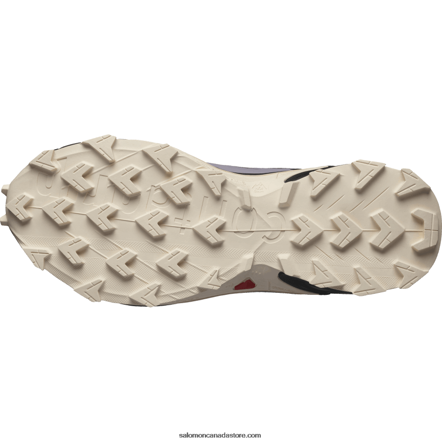 Women\'s Trail Running Shoes - Supercross 4 Salomon Moonscape/Black/Tender Peach X6B4FZ1545