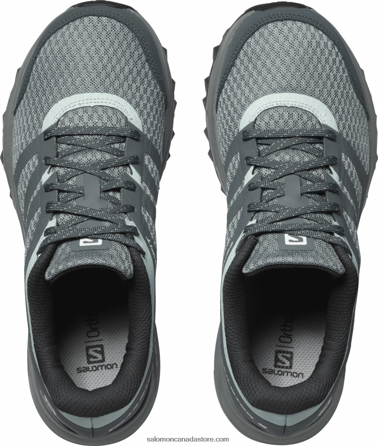 Women\'s Trail Running Shoes - Trailster 2 Salomon Lead/Stormy Weather/Icy Morn X6B4FZ1547