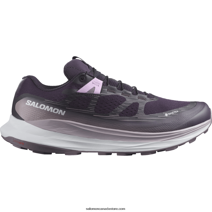 Women's Trail Running Shoes - Ultra Glide 2 Gore-Tex Salomon Nightshade/White/Moonscape X6B4FZ1520