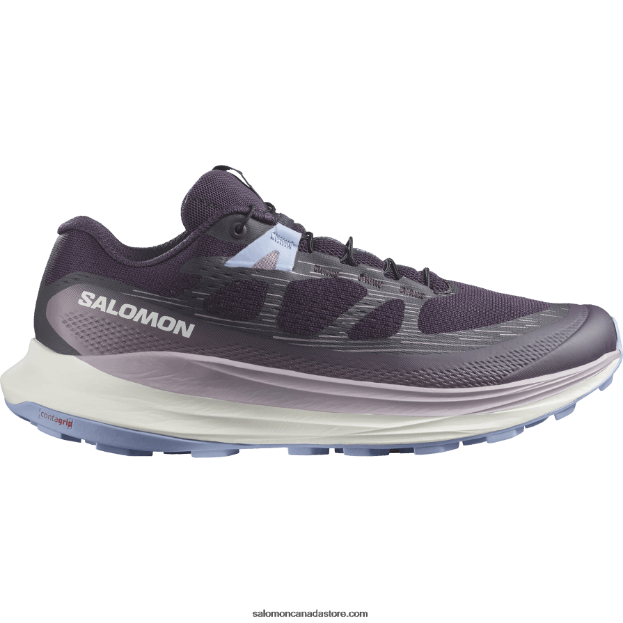 Women's Trail Running Shoes - Ultra Glide 2 Salomon Nightshade/Vanilla Ice/Serenity X6B4FZ1490
