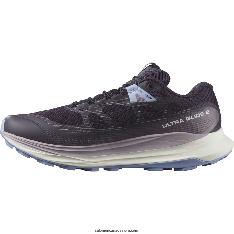 Women\'s Trail Running Shoes - Ultra Glide 2 Salomon Nightshade/Vanilla Ice/Serenity X6B4FZ1490
