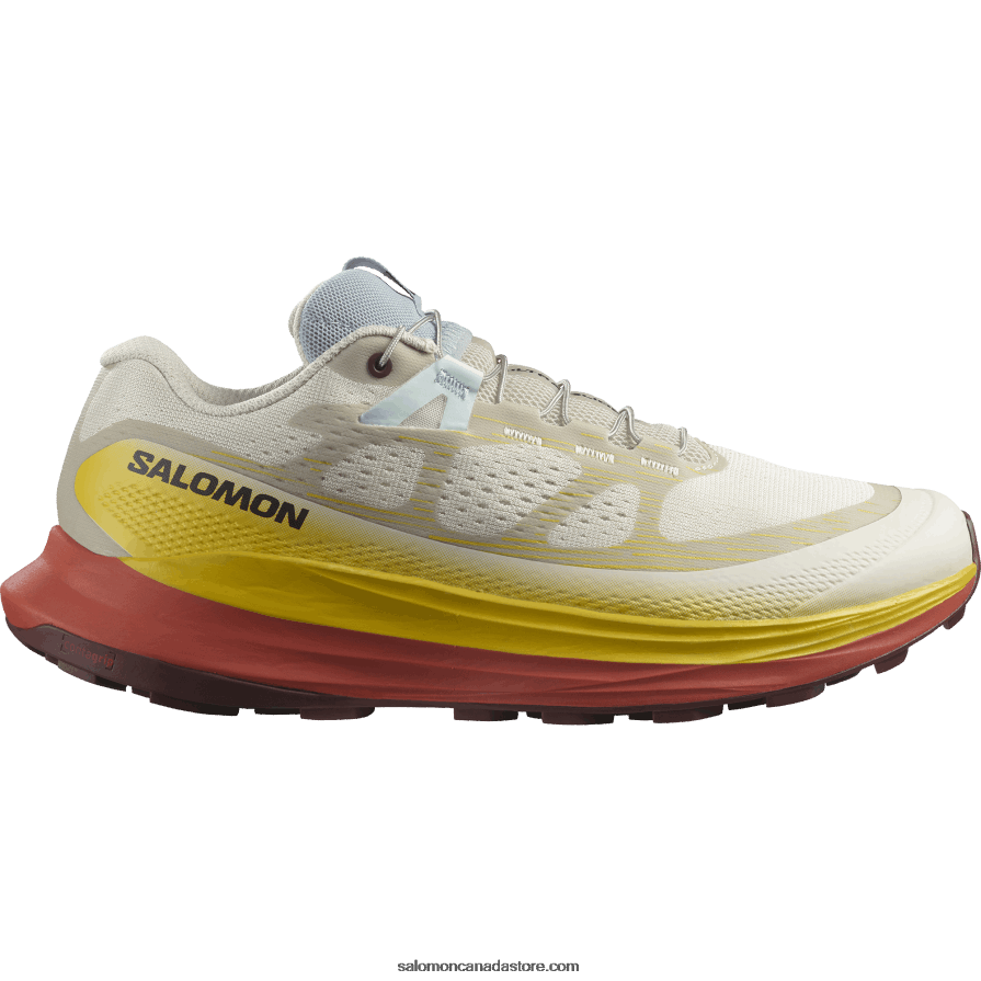 Women's Trail Running Shoes - Ultra Glide 2 Salomon Rainy Day/Freesia/Hot Sauce X6B4FZ1491
