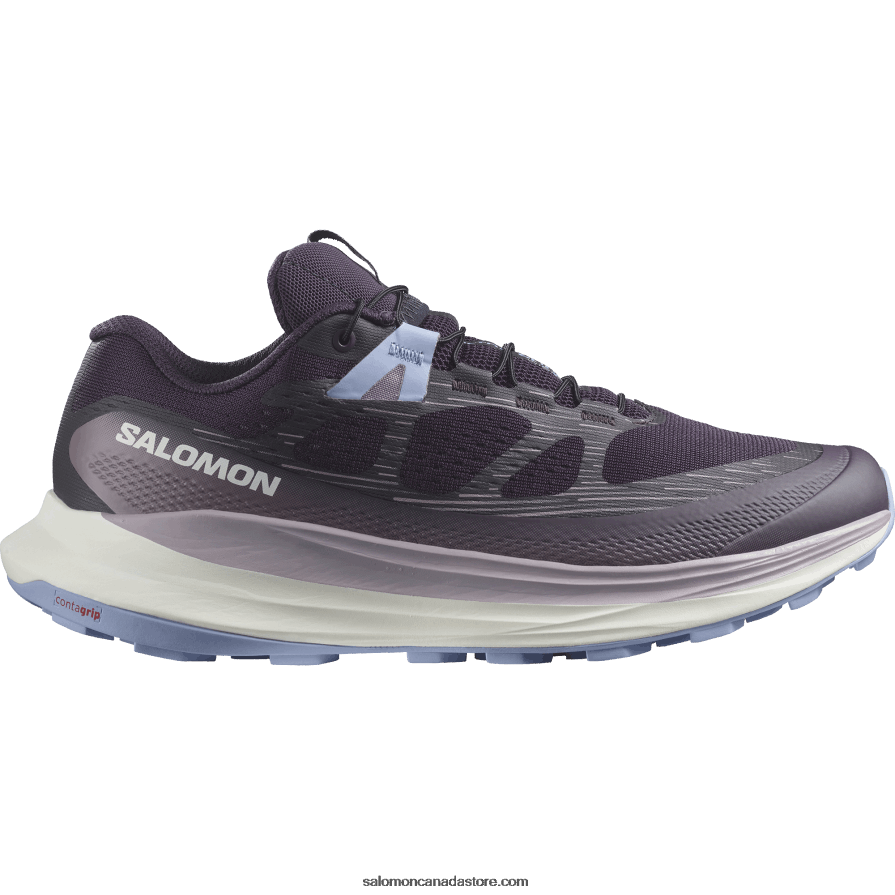 Women's Trail Running Shoes - Ultra Glide 2 Wide Salomon Nightshade/Vanilla Ice/Serenity X6B4FZ1525