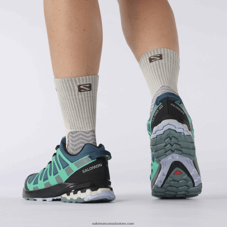 Women\'s Trail Running Shoes - Xa Pro 3D V8 Gore-Tex Salomon Legion Blue/Trooper/Mint Leaf X6B4FZ1539