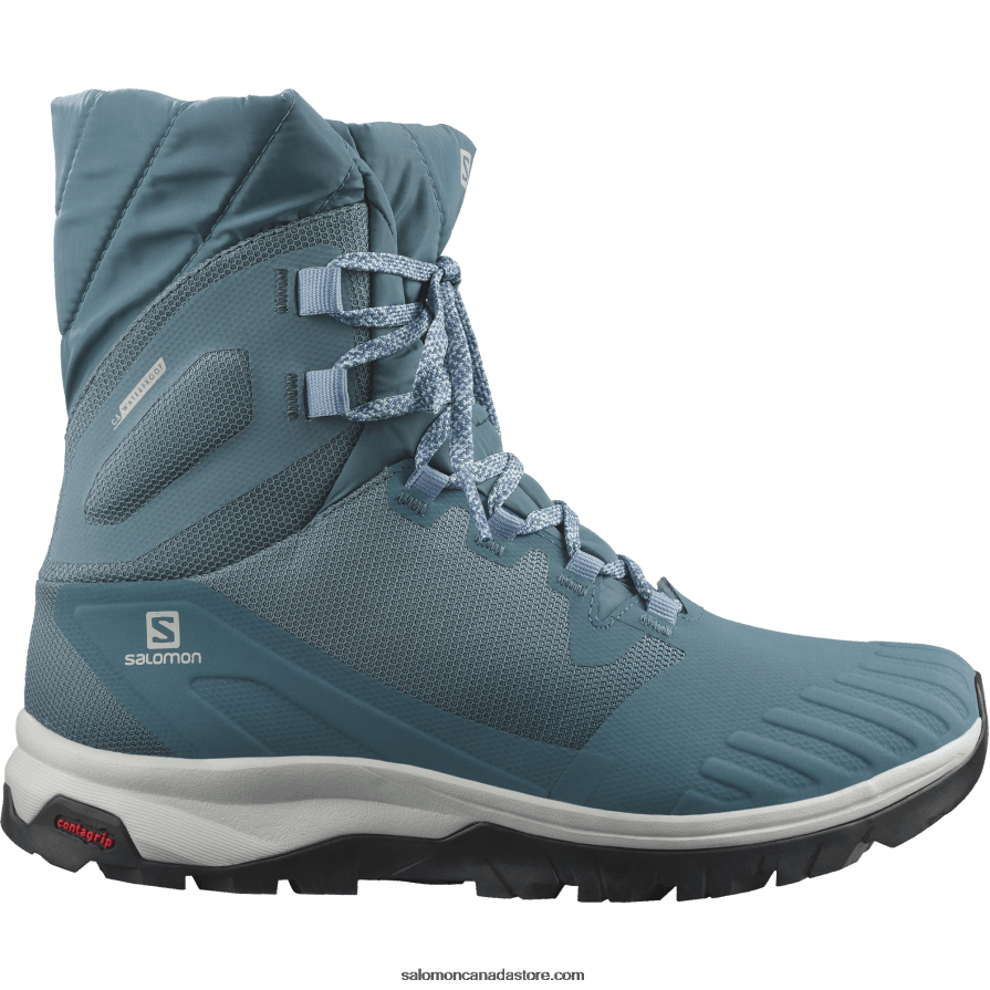 Women's Vaya Powder Ts Cswp Salomon Bluestone/Mallard Blue/Black X6B4FZ784