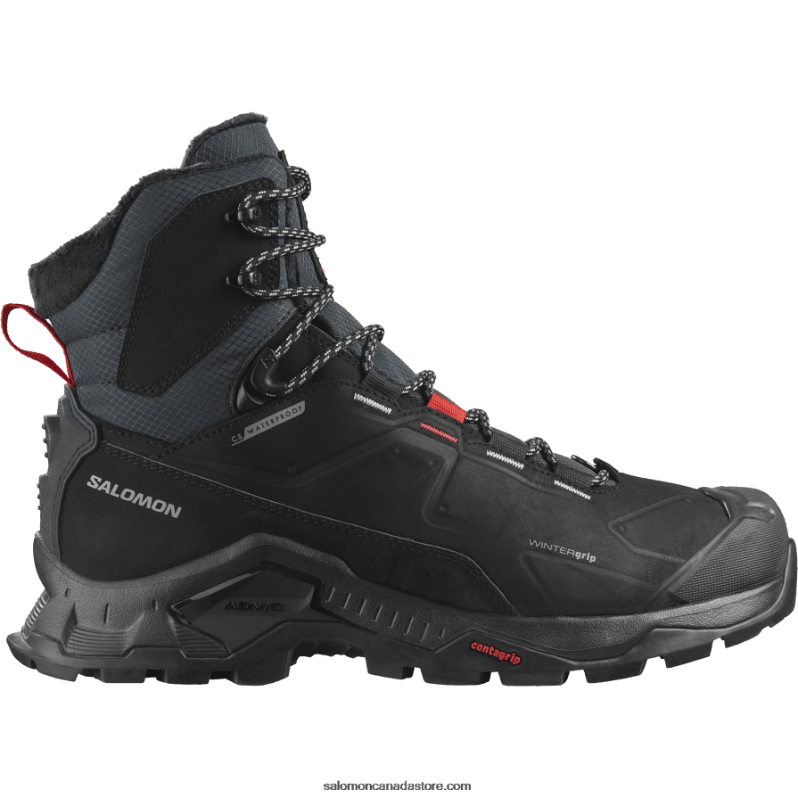 Women's Winter Boots - Quest Winter Thinsulate Clima Waterproof Salomon Black/Goji Berry/Monument X6B4FZ785